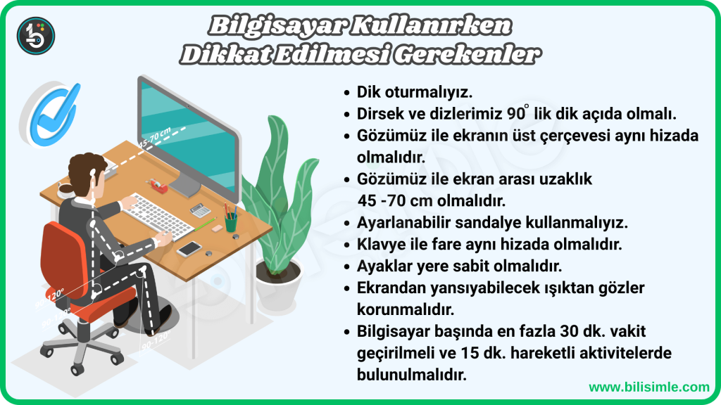 Bilişim teknolojilerinin beden ve ruh sağlığına etkileri ve bilgisayar kullanırken dikkat edilmesi gerekenler